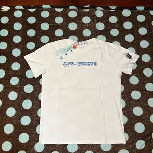 Off White Blue Arrow Shirt